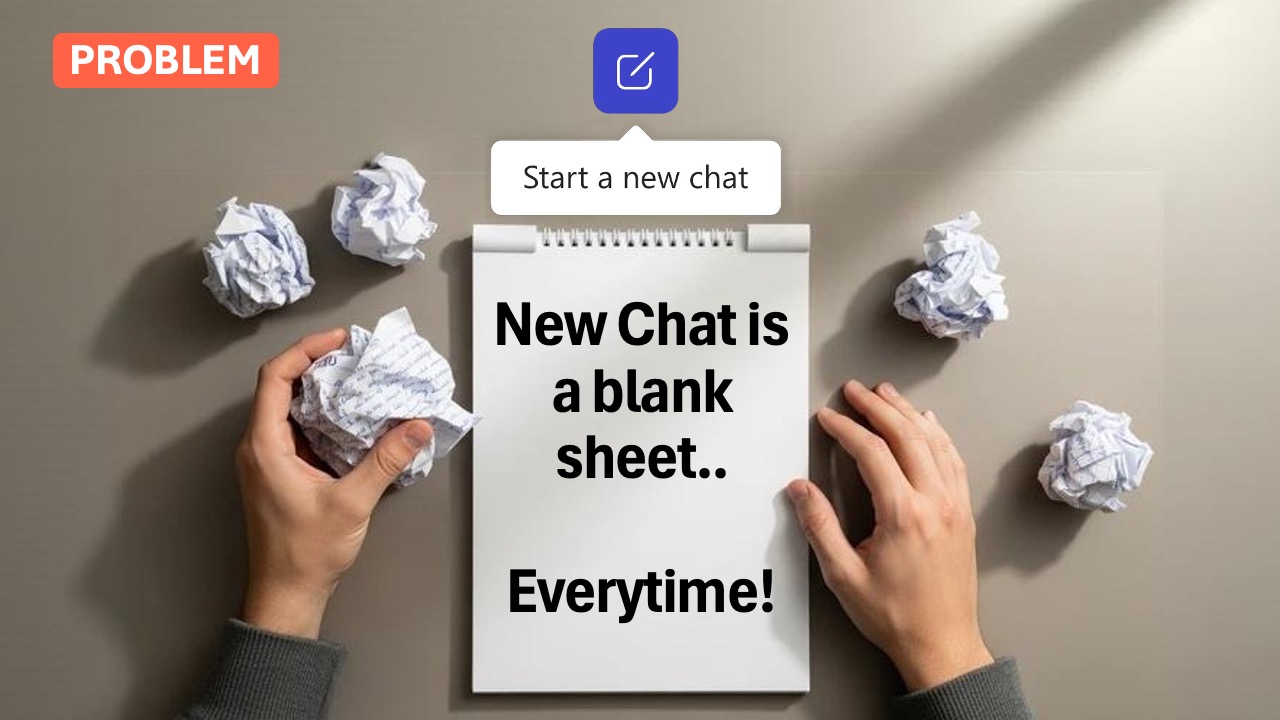 Every new chat is a blank sheet